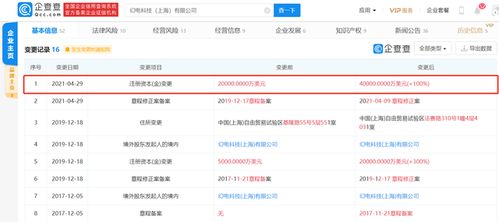 嗶哩嗶哩關(guān)聯(lián)公司注冊(cè)資本大幅提升至4億美元，技術(shù)轉(zhuǎn)讓戰(zhàn)略布局深化